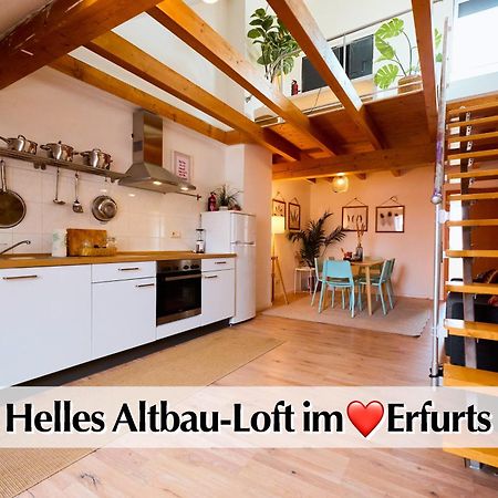 Helle 72Qm Maisonette Wohnung Im Herzen Erfurts Mit Kingsize Bett, Smart-Tv, Etc エクステリア 写真